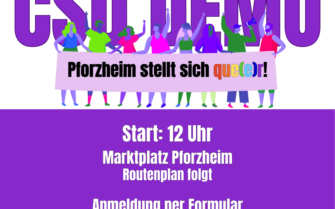 CSD Demo – Pforzheim stellt sich que(e)r