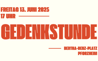 Gedenkstunde: 13. Juni 2025 um 17 Uhr